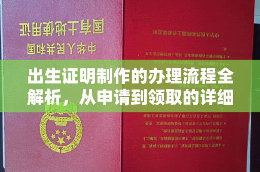 广丰出生证明制作的办理流程全解析，从申请到领取的详细指南