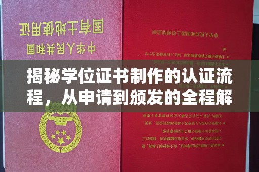 广丰揭秘学位证书制作的认证流程，从申请到颁发的全程解析