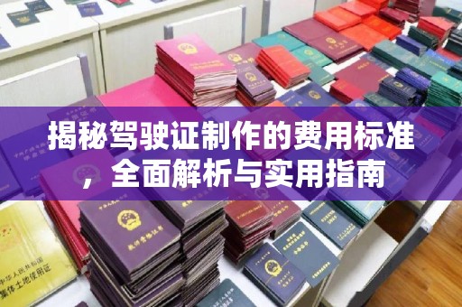 广丰揭秘驾驶证制作的费用标准，全面解析与实用指南