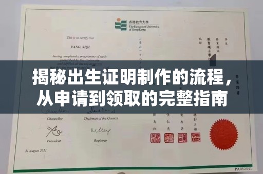 广丰揭秘出生证明制作的流程，从申请到领取的完整指南