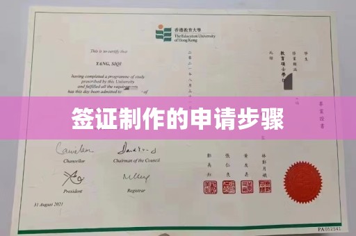 广丰签证制作的申请步骤