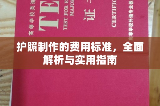 广丰护照制作的费用标准，全面解析与实用指南