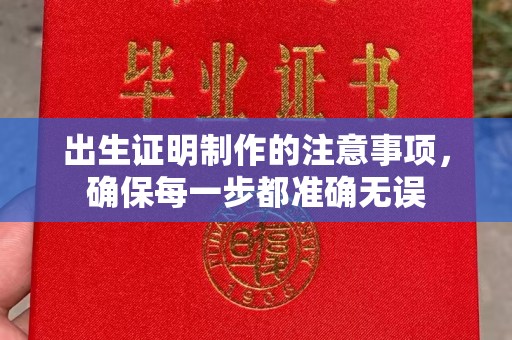 广丰出生证明制作的注意事项，确保每一步都准确无误